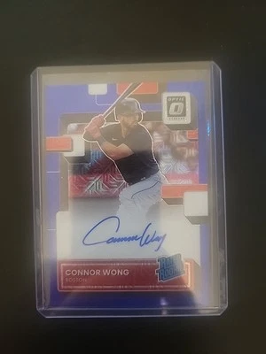 Connor Wong 2022 Donruss Optic Rated Rookie Auto # RRS-WO Serial # 60/99 - Image 1 of 3