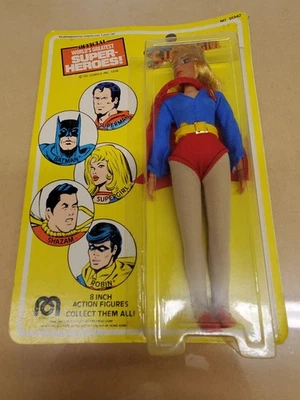 "Figura rara de Supergirl Greatest Super Heroes DC Comics 8"" Mego 1976 sellada" Foto 1 de 4