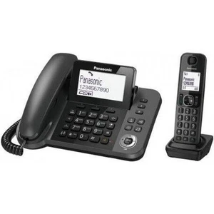 Panasonic KX-TGF310 DECT Noir Téléphone Fixe Avec Cordless Supplémentaire - Zdjęcie 1 z 1