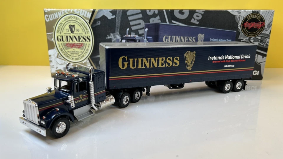 CORGI 55801 1:50 KENWORTH T925 WITH SEMI BOX TRAILER - GUINESS / LOVELY MIB - Image 1 of 4