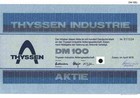 Thyssen Industrie AG 1976 Essen Duisburg Mülheim Krupp 100 DM Hoesch Krupp Essen