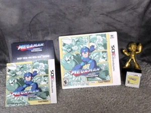 MEGAMAN LEGACY COLLECTION NINTENDO 3DS WITH FIGURINE AND GAME CODES (2016) - Picture 1 of 1