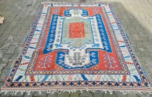 Antiker Kars Kazak Orientteppich 254x194cm Handgeknüpft Rug Carpet Kasak - Bild 1 von 9