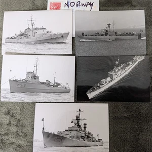 Bulk13 - Bulk Lot norwegischer Marine Kriegsschiffe - 5 Fotos  - Bild 1 von 1