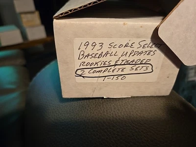 1993 SCORE SELECT ROOKIE TRADED BASEBALL COMPLETE SET (1-150) 2 Sets - Image 1 of 3