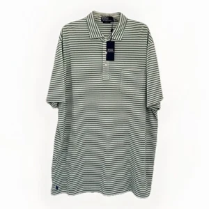 POLO RALPH LAUREN Hemd Herren XXL grün gestreift Classic Fit Piqué Baumwolle Preppy NEU - Bild 1 von 14