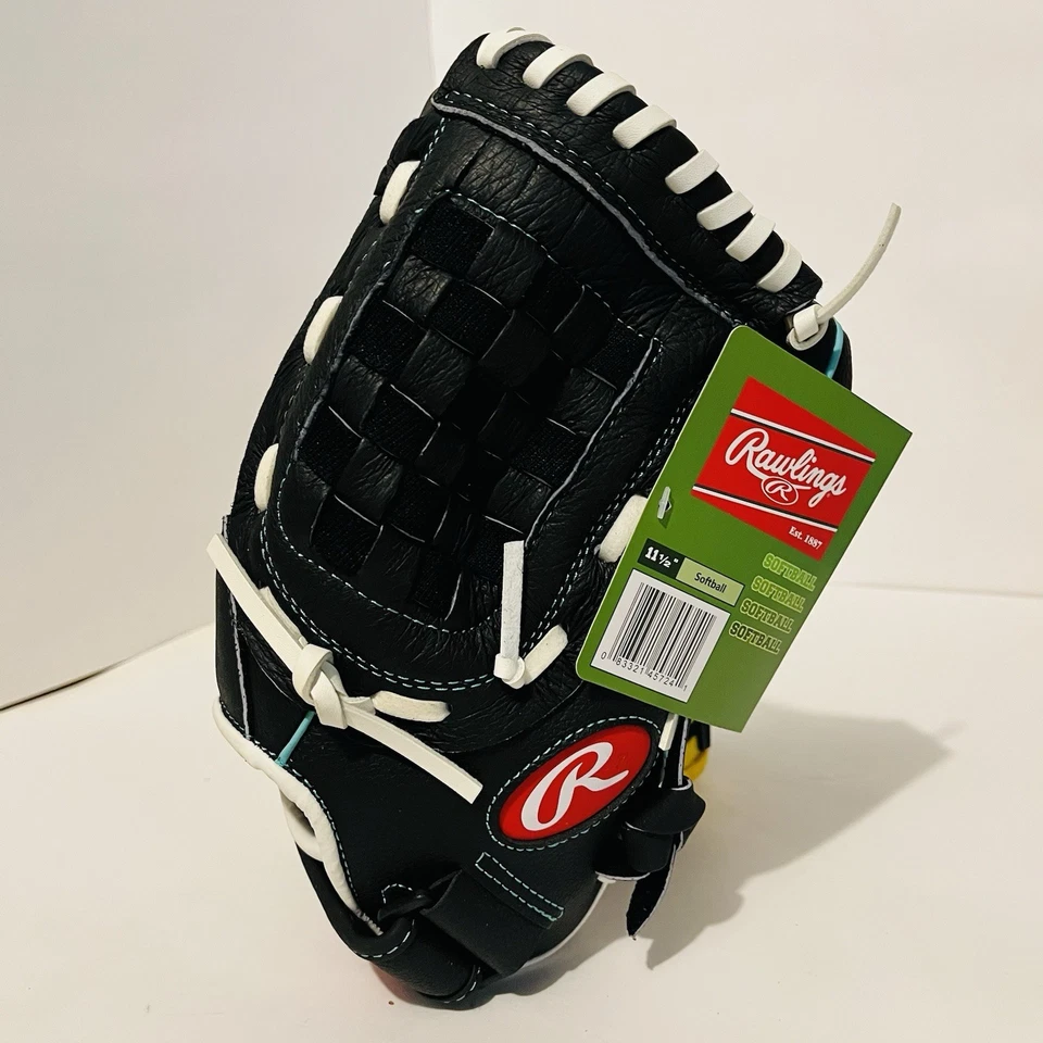 Rawlings WFP115MT 11.5” Fast Pitch Softball Glove - Good Black & Green