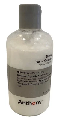 Limpiador facial glicólico Anthony piel normal a grasa 237 ml 8 oz limpieza facial Foto 1 de 4