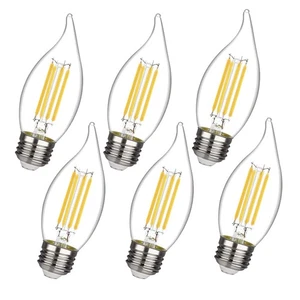 C35/CA11 Chandelier led Light Bulbs, Dimmable 4W Equivalent to 40W LED Candel... - Picture 1 of 7