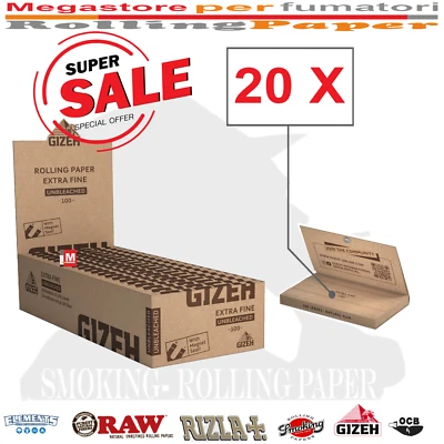 Cartine Gizeh Unbleached Extra Fine Papers Brown  Da 20 Libretti - Imagen 1 de 2