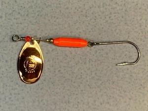 Spinners de fundición Savage Strike - ""Heavy Metal"" cabeza de acero y salmón - talla 4 - Imagen 1 de 3