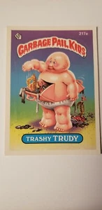 VINTAGE! 1986 Topps Garbage Pail Kids Trading Card #217a-Trashy Trudy - Picture 1 of 1