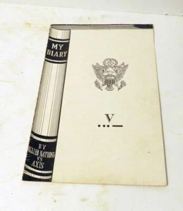 "My Diary" World War II Memorabilia ServiceCard  Remember Pearl Harbor Rare Find - Picture 1 of 5