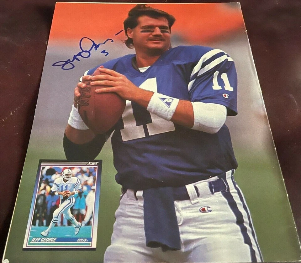 Jeff George Indianapolis Colts Signed Beckett Back Cover Magazine COA - Image 1 of 1