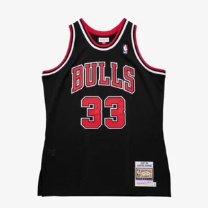 Scottie Pippen Black Chicago Bulls 97/98 Mitchell & Ness Authentic Road Jersey - Bild 1 von 3