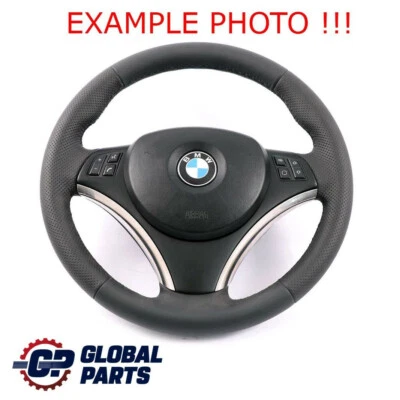 BMW E81 E82 E87 E88 E90 E91 E92 E93 NEU Leder M Sport Look Lenkrad Sportlenkrad - Bild 1 von 4