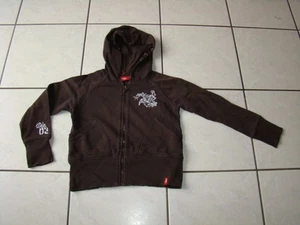 EDC by ESPRIT Sweatjacke S 140 Mädchen Girl Kapuze Jacke Sweatshirt braun - Bild 1 von 8