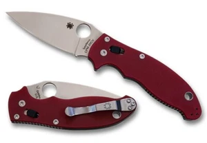 SELTEN Spyderco Manix 2 rot G10 20PS C101GPRD2 auslaufend exklusiv NEU - Bild 1 von 12