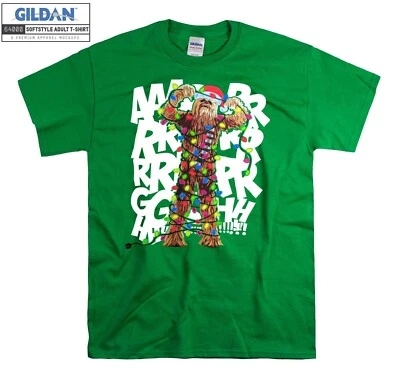 Retro Chewbacca Roar Christmas Lights Sweat Hoodie Tshirt Men Women Unisex AC472 - Image 1 of 4