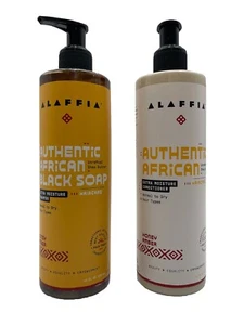 Champú y acondicionador Alaffia auténtico jabón negro africano hidratante extra - Imagen 1 de 9