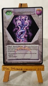 Magi Nation Duel - Staff of Korrits - Underneath Relic Base Limited * Jellyfish - Picture 1 of 2