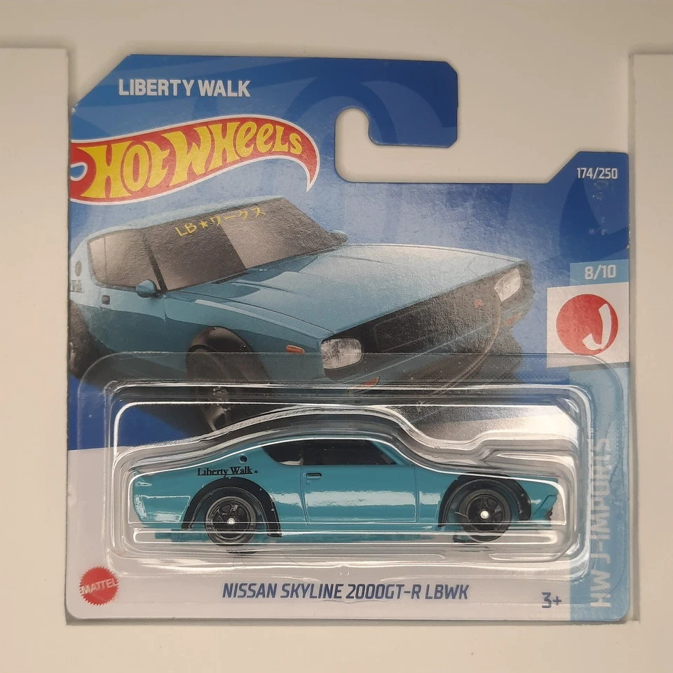 Hot Wheels Mattel 2022 Nissan Skyline 2000GT-R LBWK 174/250 HW J-Imports 8/10 - Immagine 1 di 1