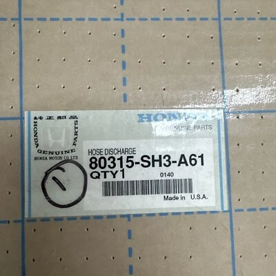 Honda 80315-SH3-A61 разгрузочный шланг (Matsushita) Comp 1989-91 Honda Civic новый из старых запасов - Изображение 1 из 4