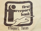 Chemise vintage First Freeport Bank (Texas) All The Bank You'll Ever Needs taille XL