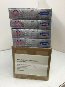 O Gauge 2-Rail Atlas #7021 Custom Supreme #7.5 Left Hand Switch NEW (Set of 4) - Picture 1 of 3