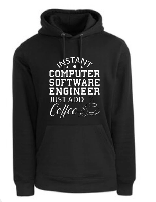 Instant Computer Software Engineer Hoodie Men's Women's Size L Made To Order - Bild 1 von 1