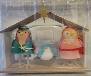 Target Wondershop Featherly Friends Christmas Nativity Fabric Bird Set 2023 - Picture 1 of 8