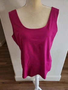 Chicos Size 3 Raspberry/Fushia Colored Ladies Shell Nylon & Spandex - Picture 1 of 7