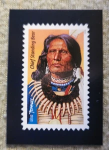 2023 CHIEF STANDING BEAR USPS STAMP MAGNET-NEW - Picture 1 of 1