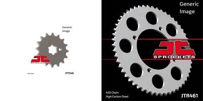 Kit de piñón delantero y trasero de acero para todoterreno KAWASAKI KX80T Big Wheel 1991-1994 Foto 1 de 4