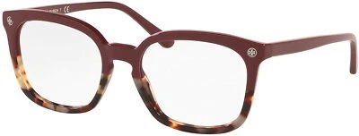Tory Burch Womens TY2094U Faux Tortoise Rectangle Poly Plastic Glasses 8005-4 - Image 1 of 3