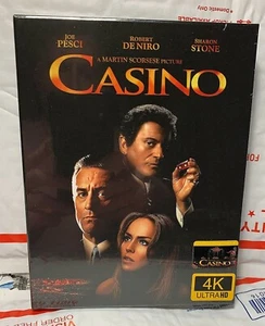NEW CASINO 4K UHD+BLU-RAY FULL SLIP STEELBOOK! W-LENTI MAGNET! FILMARENA! READ - Picture 1 of 8