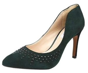New Clarks Narrative Women's Azizi Verdi Suede Pumps Dark Green Size 9.5 - Picture 1 of 6