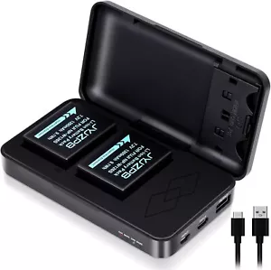 2PACK NP-W126 NP-W126S Battery and Charger Set For Fujifilm X100VI X-T3 X-T2/-1 - Picture 1 of 8