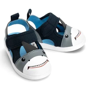 ikiki Shark Squeaky Toddler Sandals | Blue - Picture 1 of 19