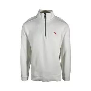 Tommy Bahama Herren Coconut White Sweatshirt Nassau 1/2 Zip Pullover (S01) - Bild 1 von 17