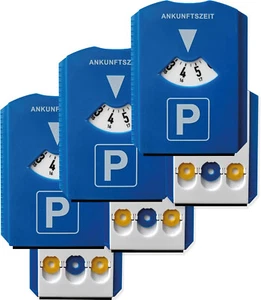 Prolac 3X Parkscheibe für Autos, mit 3 integrierten Chips und Eiskratzer - Bild 1 von 1