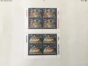 Vaticano 2 Bloc De 4 Timbres Neuf Oblitéré 1e Jour 2021 Série Complete - Foto 1 di 1