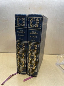 2 Volume Set ATLAS SHRUGGED by Ayn Rand 1957 International Collectors Library - Picture 1 of 10