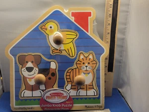 Melissa & Doug Puzzle for 1+ Wooden Family Pets Theme 01UP - Picture 1 of 3