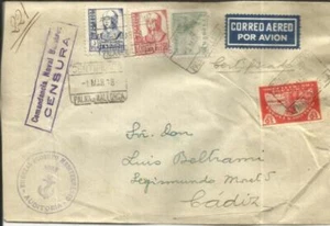 Spain Sc#652,#647,#643-MALLORCA CIVIL WAR LOCAL-NATIONALIST NAVY - Picture 1 of 2