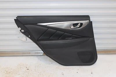2014-2021 INFINITI Q50 REAR LEFT SIDE DOOR PANEL TRIM COVER BLACK OEM - Image 1 of 3