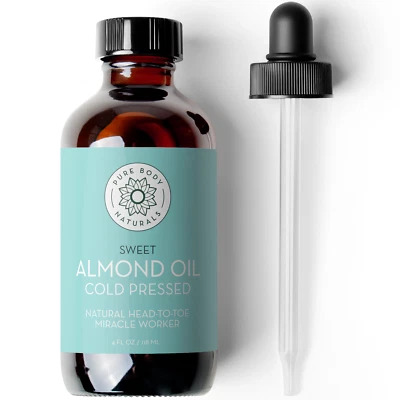 Pure Body Naturals Sweet Almond Oil, 4 fl oz - Image 1 of 4