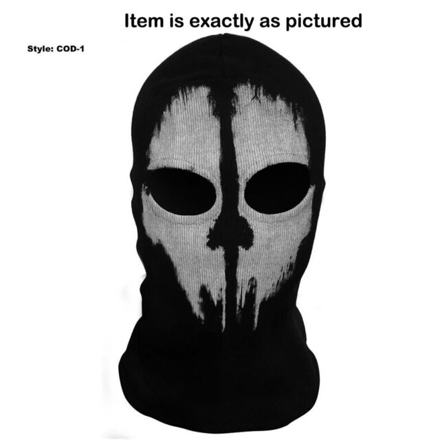 Adult Balaclava LOGAN GHOST FACE MASK SKI HOOD+ACTIVISION CALL OF DUTY DOG  TAGS