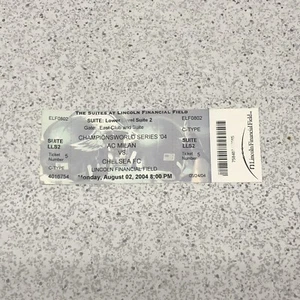 Chelsea Fc AC Milan soccer game ticket Philadelphia 2004 - Picture 1 of 2