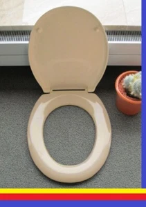 PAGETTE Exklusiv Bristol WC-Sitz bahamabeige beige m. Edelstahl Befestigung NEU. - Bild 1 von 9